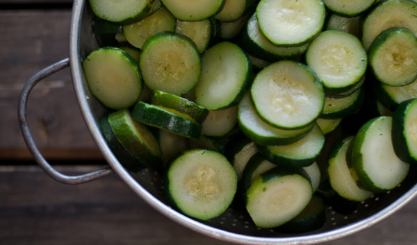 Sliced Zucchini