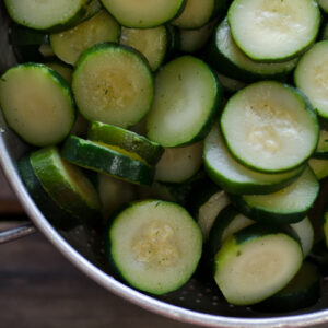 Sliced Zucchini