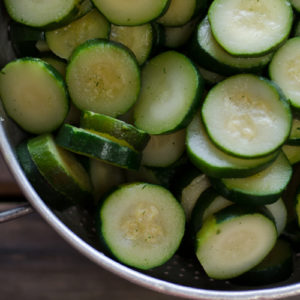 Sliced Zucchini