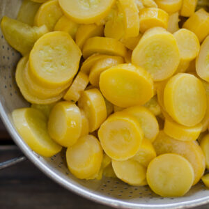 Sliced Yellow Squash