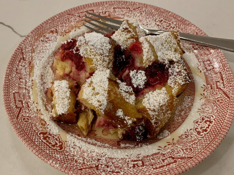 Raspberry Baked French Toast