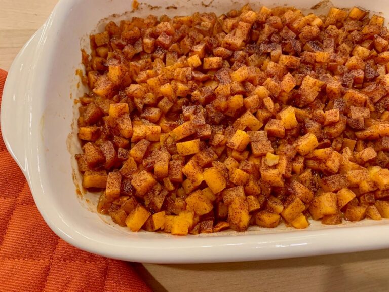 Baked Sweet Potato Chunks